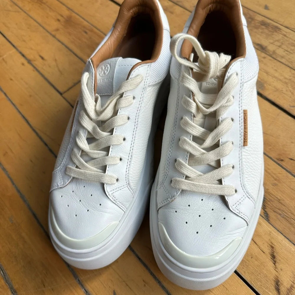 Tory Burch White Sneakers - Picture 6 of 7